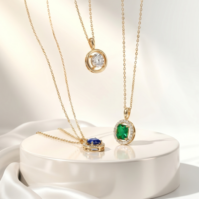 Minimal Gold Square Pendant Necklace for Women | Ziyast